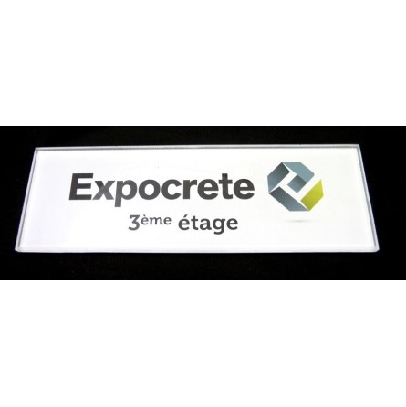 Plaque plexiglas transparent avec entretoises 30x20cm