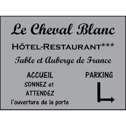 Plaque PVC gravée 40x30cm