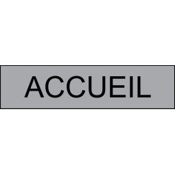 Plaque PVC gravée 20x5cm