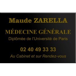 Plaque plexiglas gravée...