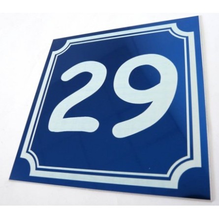Numéro de maison verti Plaque de rue personnalisée en aluminium anodisé corse 